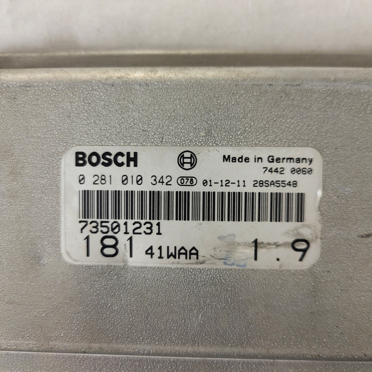 3x Fiat MAREA ECU TYPE / 0281010342 / 73501231 / BOSCH BULK STOCK