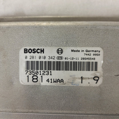 3x Fiat MAREA ECU TYPE / 0281010342 / 73501231 / BOSCH BULK STOCK