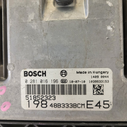 FIAT BRAVO 2 1.6 MULTIJET / 0281016196 / 51852323 / BOSCH