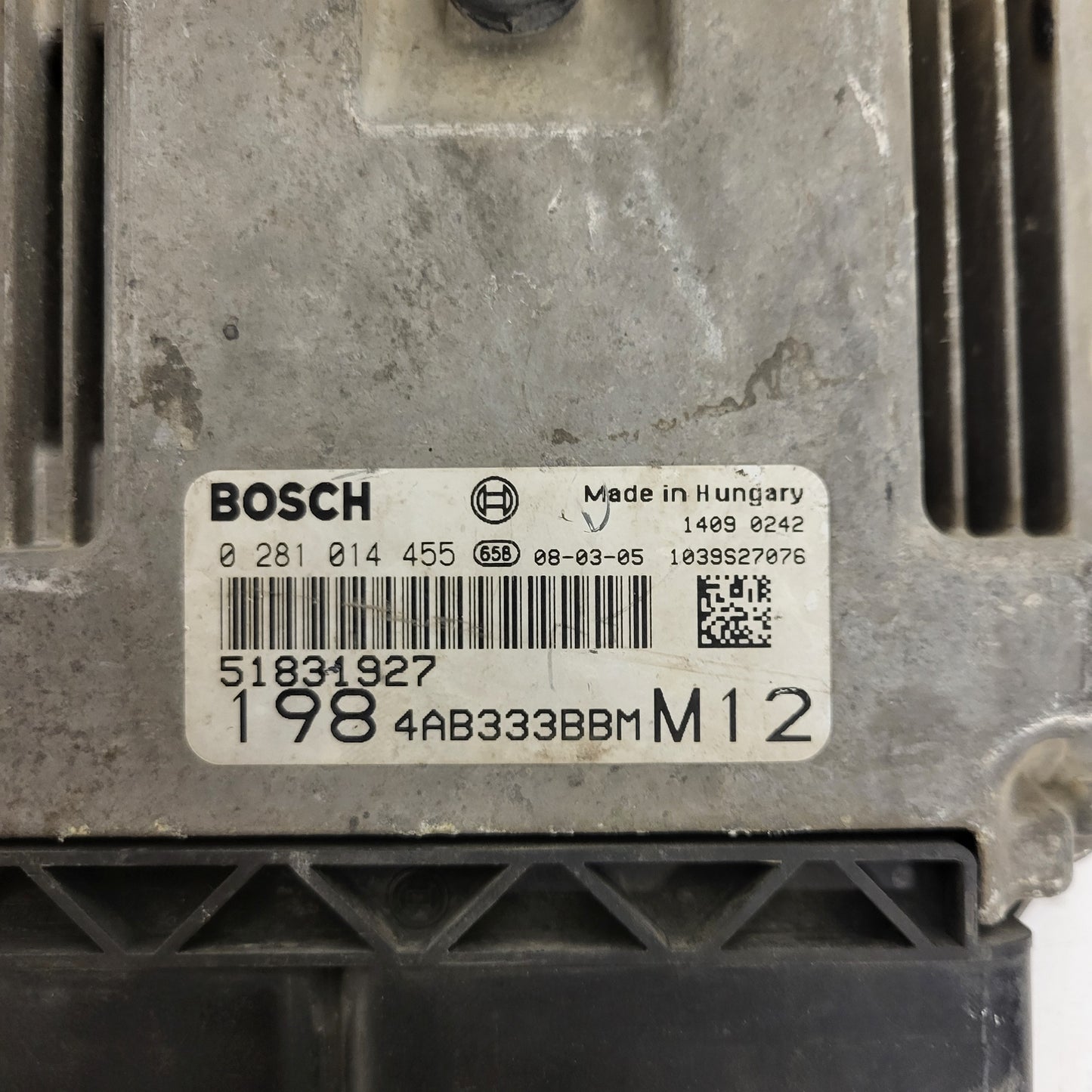 FIAT BRAVO ECU / 0281014455 / 51831927 / BOSCH