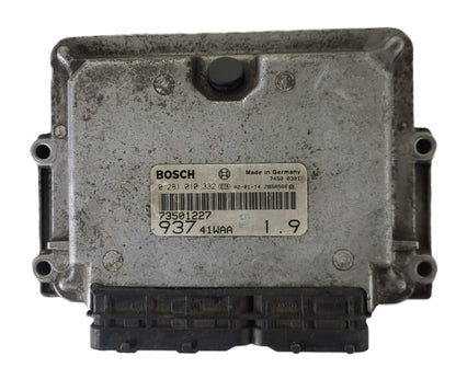 ALFA ROMEO 147 ECU / 0281010332 / 73501227 / 93741WAA / BOSCH