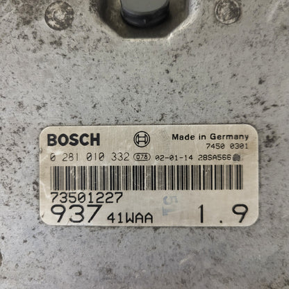 ALFA ROMEO 147 ECU / 0281010332 / 73501227 / 93741WAA / BOSCH