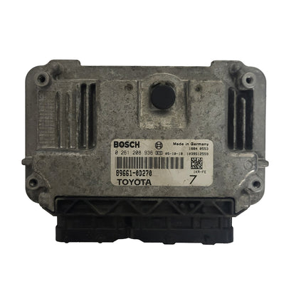 TOYOTA YARIS 1KR-FE ECU / 0261208936 / 89661-0D270 / BOSCH