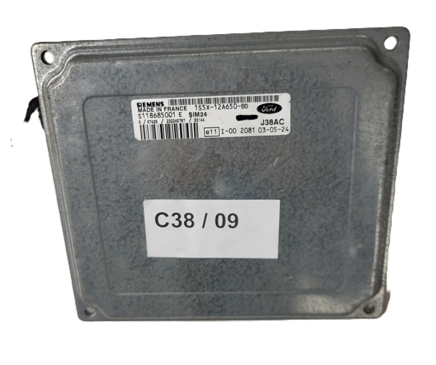 FORD FIESTA ECU / S118685001E / 1S5X-12A650-BD / SIM24 / SIEMENS