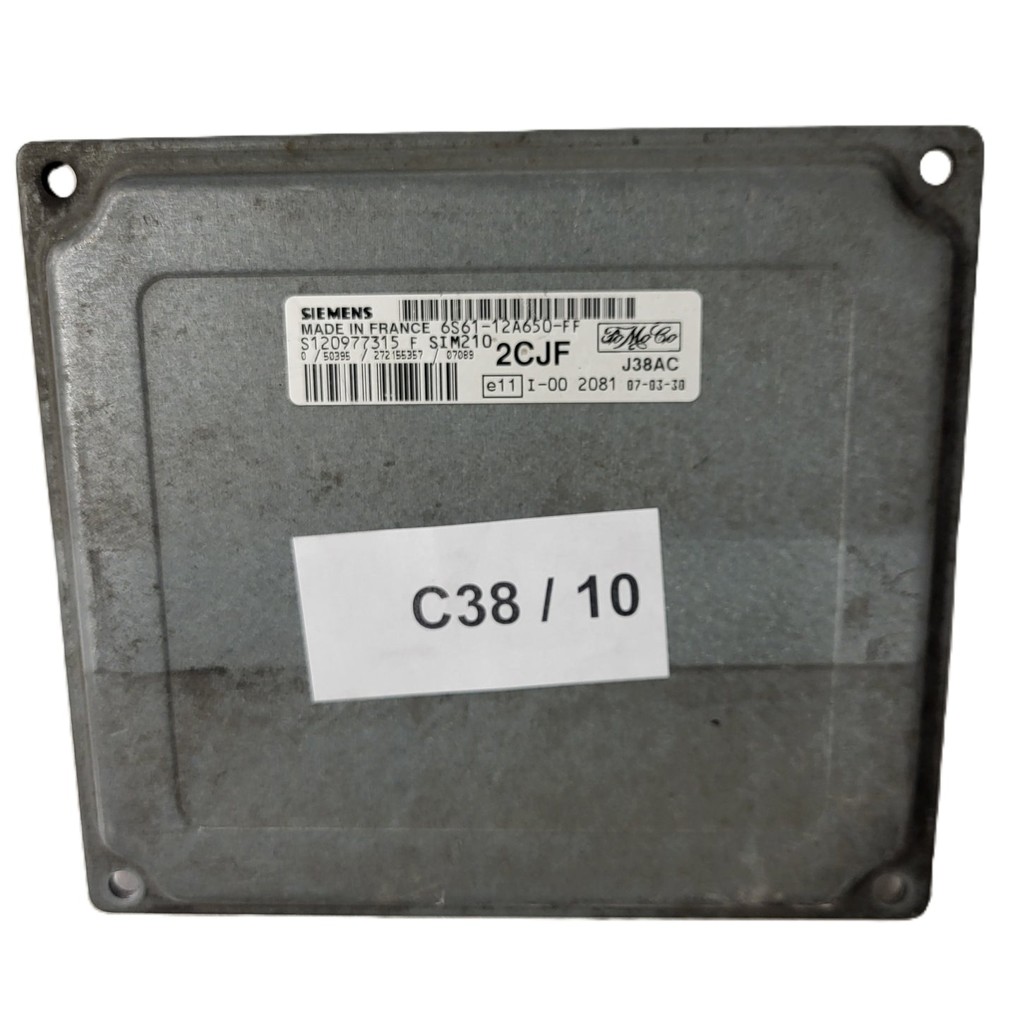 FORD FIESTA ECU / 6S61-12A650-FF / S120977315F / 2CJF / SIM210