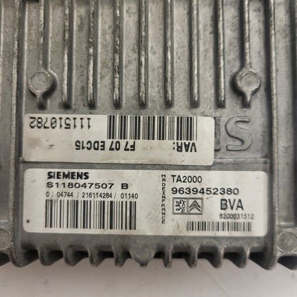 RENAULT GEARBOX ECU / S118047507 / S118047507B / 9639452380 / TA2000 / SIEMENS