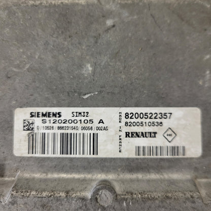 Renault Clio 3 ECU / S120200105A / 8200522357 / 8200510536 / SIM32 / S120200105