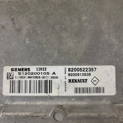 Renault Clio 3 ECU / S120200105A / 8200522357 / 8200510536 / SIM32 / S120200105