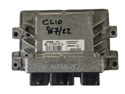 Renault Clio 3 ECU / S120200105A / 8200522357 / 8200510536 / SIM32 / S120200105