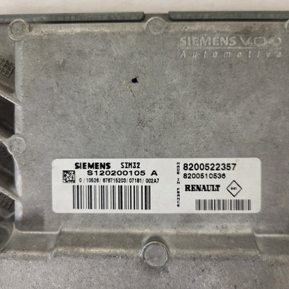 Renault Clio 3 ECU / S120200105A / 8200522357 / 8200510536 / SIM32 / S120200105