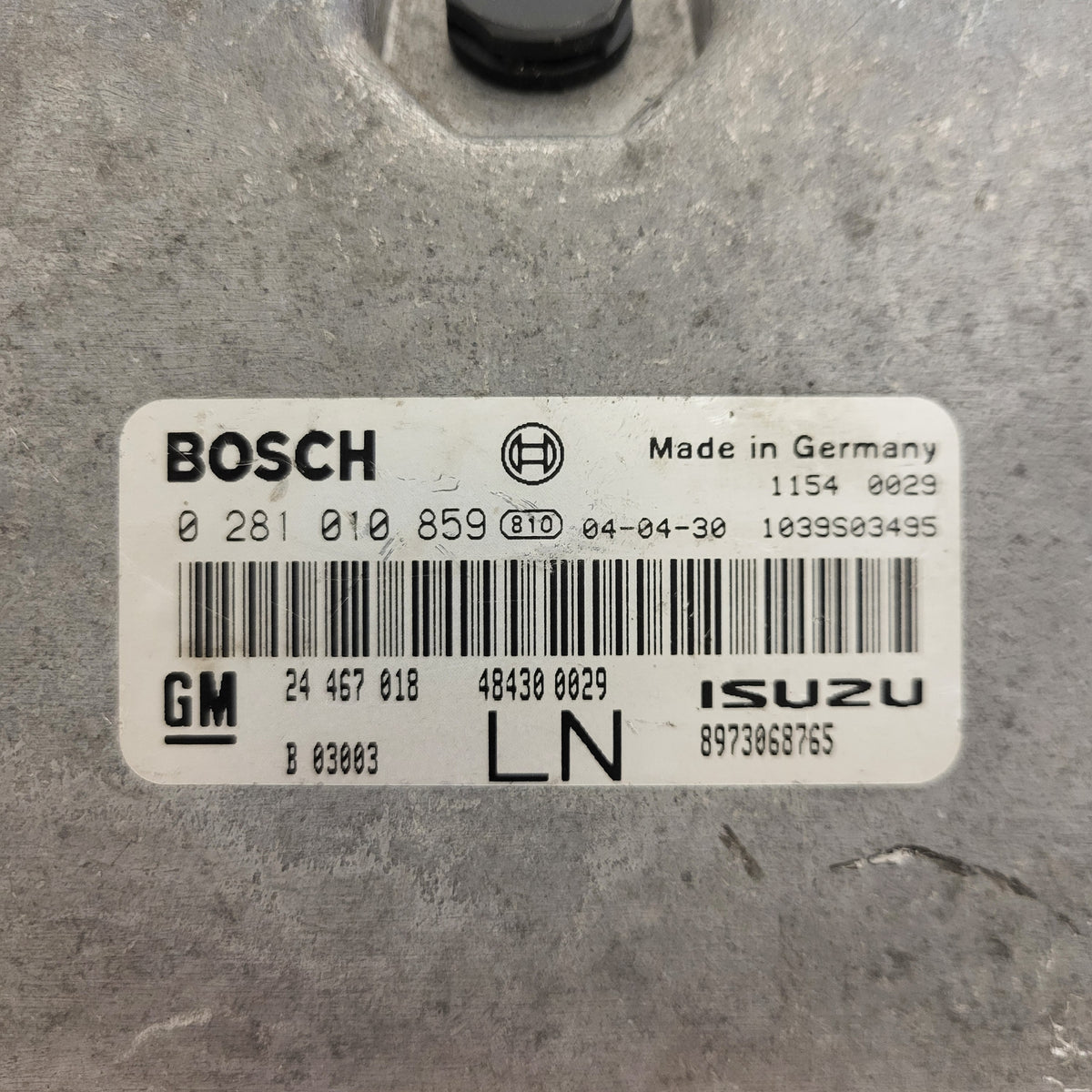 OPEL ASTRA INSIGNIA ECU / 0281010859 / 24467018 / BOSCH - C39-19 - 2