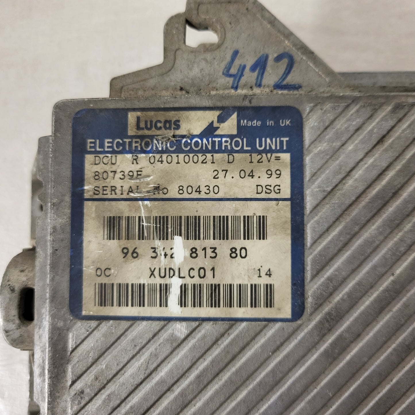 CITROEN EVASION FIAT ULISSE ECU / 9634281380 / R04010021D / LUCAS