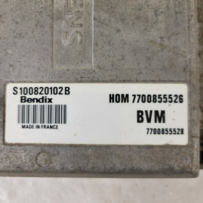 RENAULT CLIO ECU / S100820102B / 7700855526 / 7700855528 / S100820102