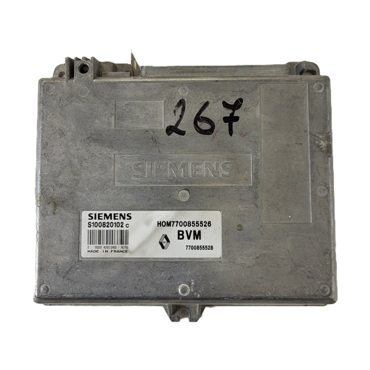 RENAULT CLIO ECU / S100820102C / 7700855526 / 7700855528 / S100820102