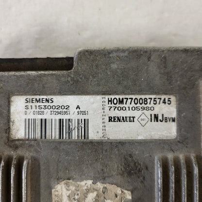 Renault ECU / S115300202A / HOM7700875745 / 7700105980 / S115300202 / SIEMENS