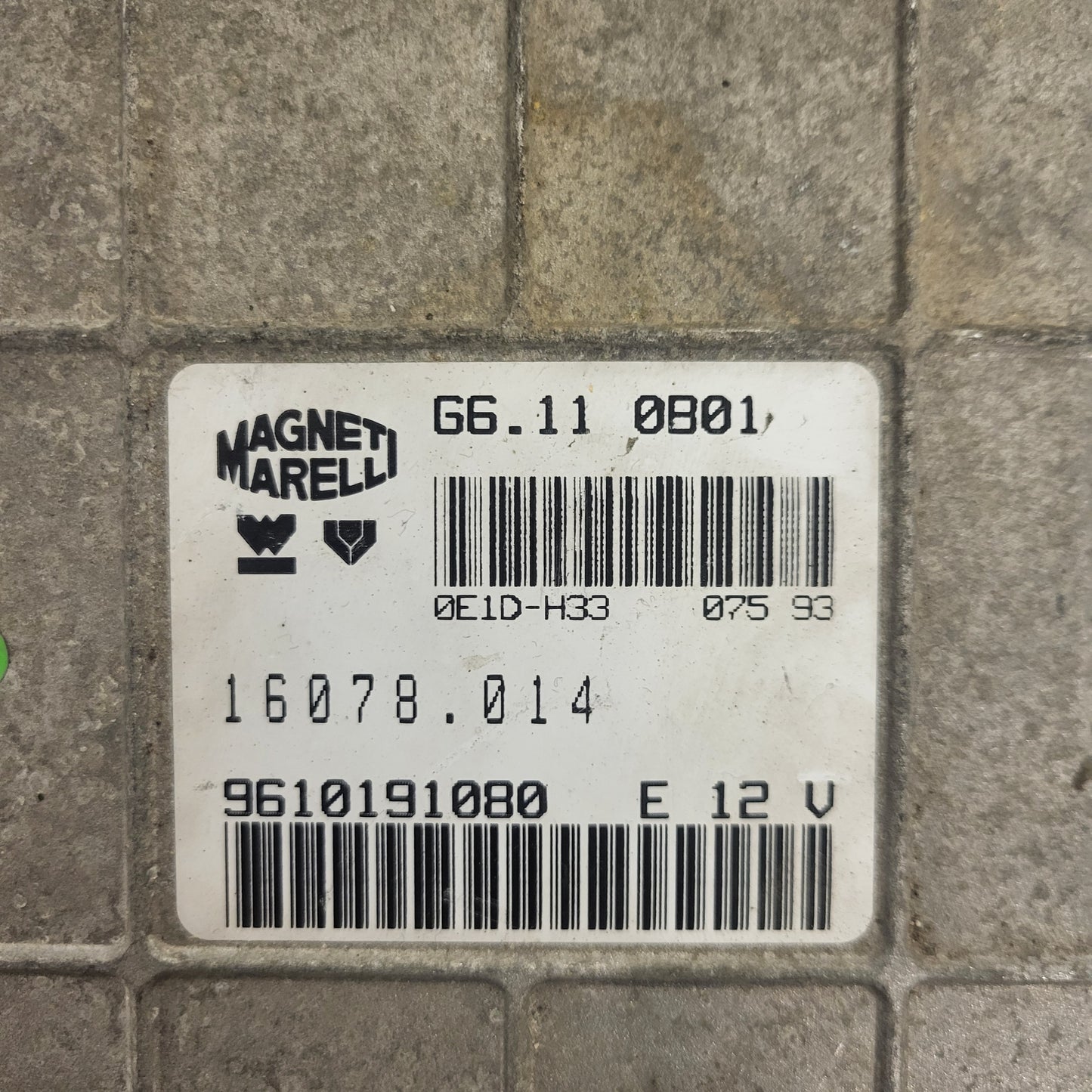 Citroen Peugeot PSA ECU / G6.11 / 16078.014 / 9610191080 / MAGNETI MARELLI