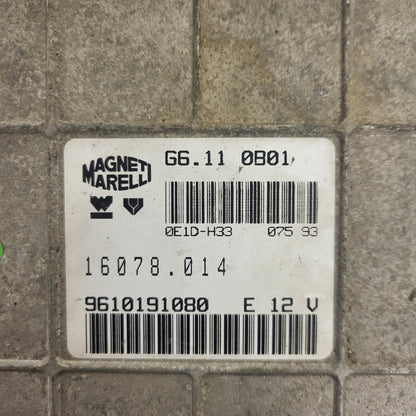 Citroen Peugeot PSA ECU / G6.11 / 16078.014 / 9610191080 / MAGNETI MARELLI