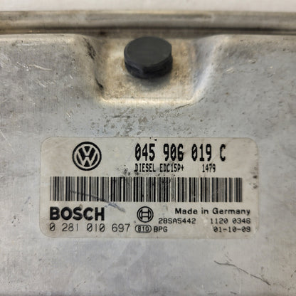 VW VAG POLO GOLF ECU / 045906019C / 0281010697 / EDC15P+ / BOSCH