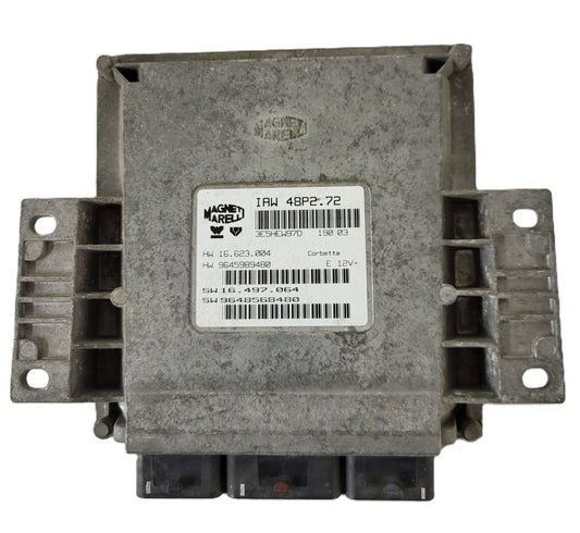 PEUGEOT CITROEN ECU / IAW 48P2.72 / SW 9648568480 / HW 9645989480 / MAGNETI MARELLI