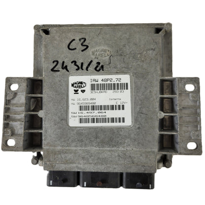 PEUGEOT CITROEN ECU / IAW 48P2.72 / SW 9648568480 / HW 9645989480 / MAGNETI MARELLI