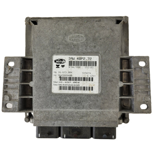 PEUGEOT CITROEN ECU / IAW 48P2.72 / SW 9648568480 / HW 9645989480 / MAGNETI MARELLI