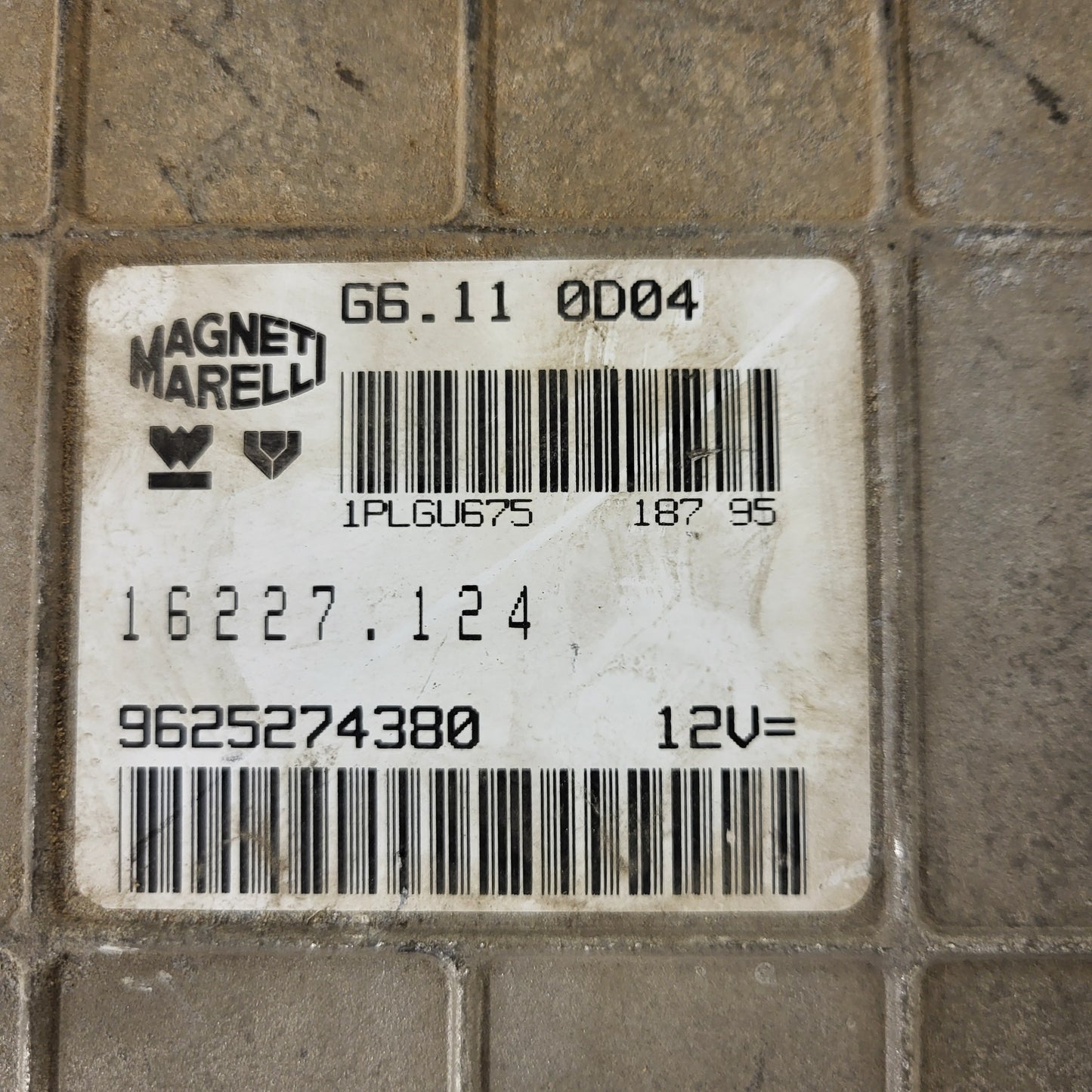 Peugeot 106 ECU / G6.11 / 9625274380 / 16227.124 / MAGNETI MARELLI