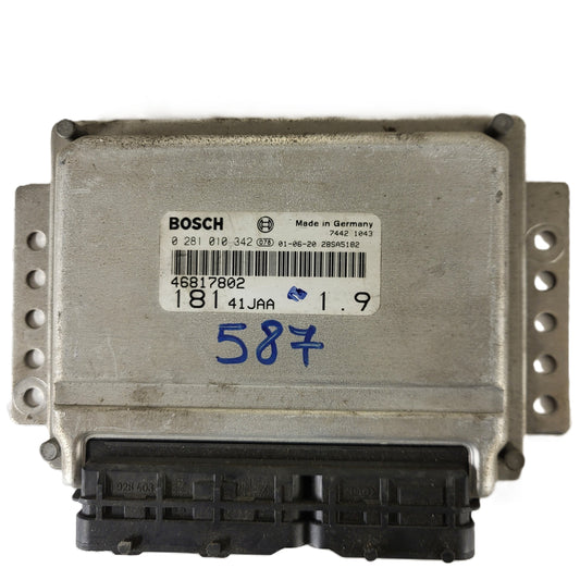 FIAT MAREA TIPO 1.9 JTD ECU / 0281010342 / 46817802 / BOSCH