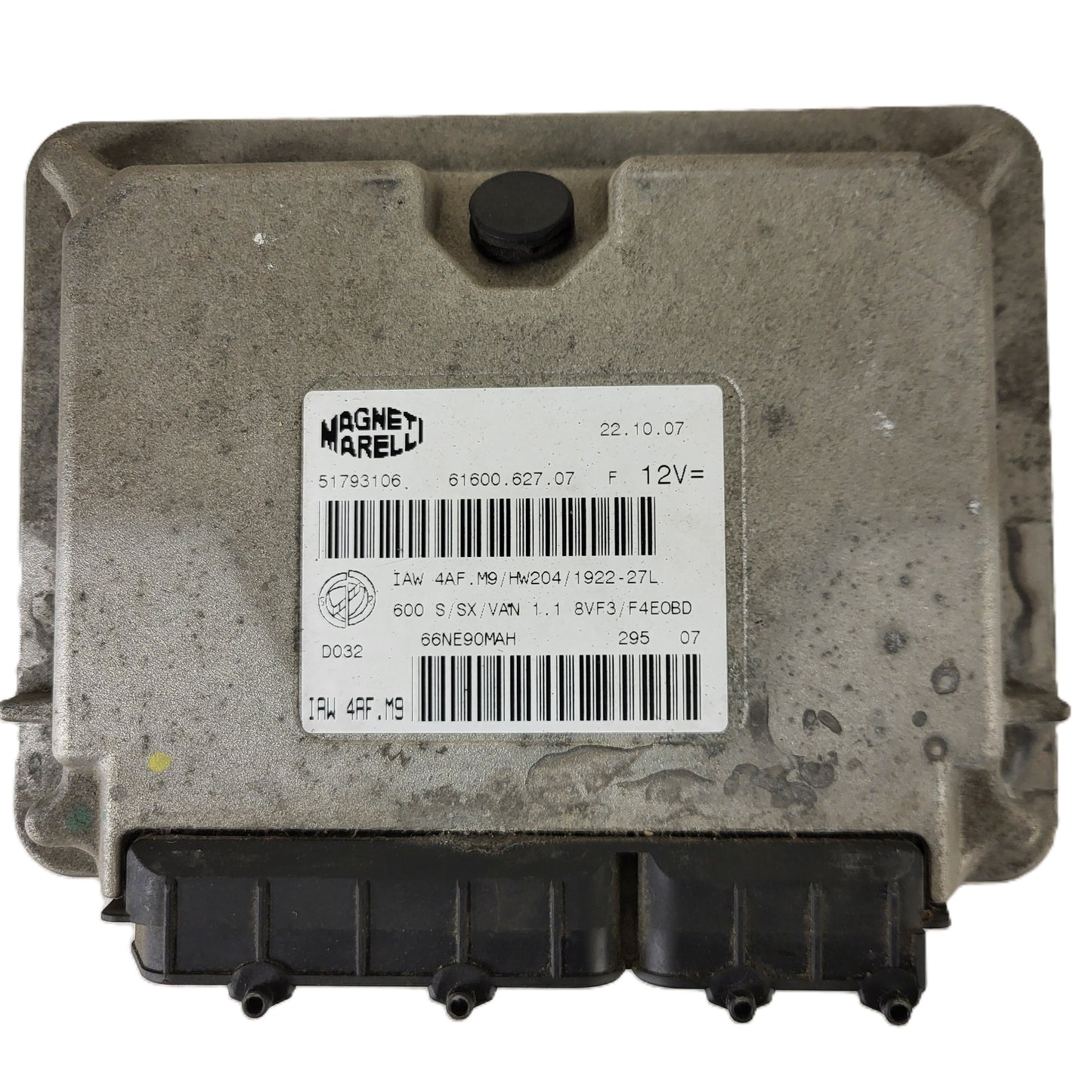 Fiat Seicento 600 ECU / 51793106 / IAW 4AF.M9 / 61600.627.07 / HW204