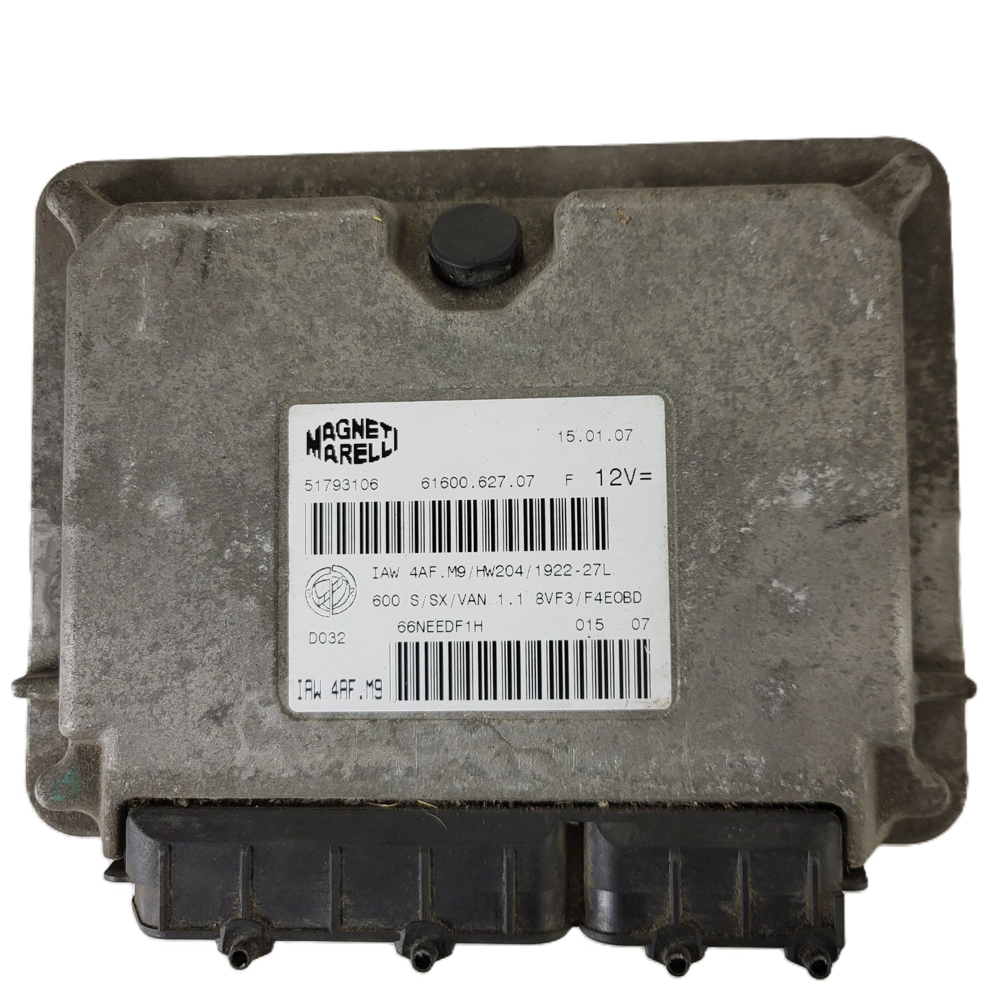 Fiat Seicento 600 ECU / 51793106 / IAW 4AF.M9 / 61600.627.07 / HW204