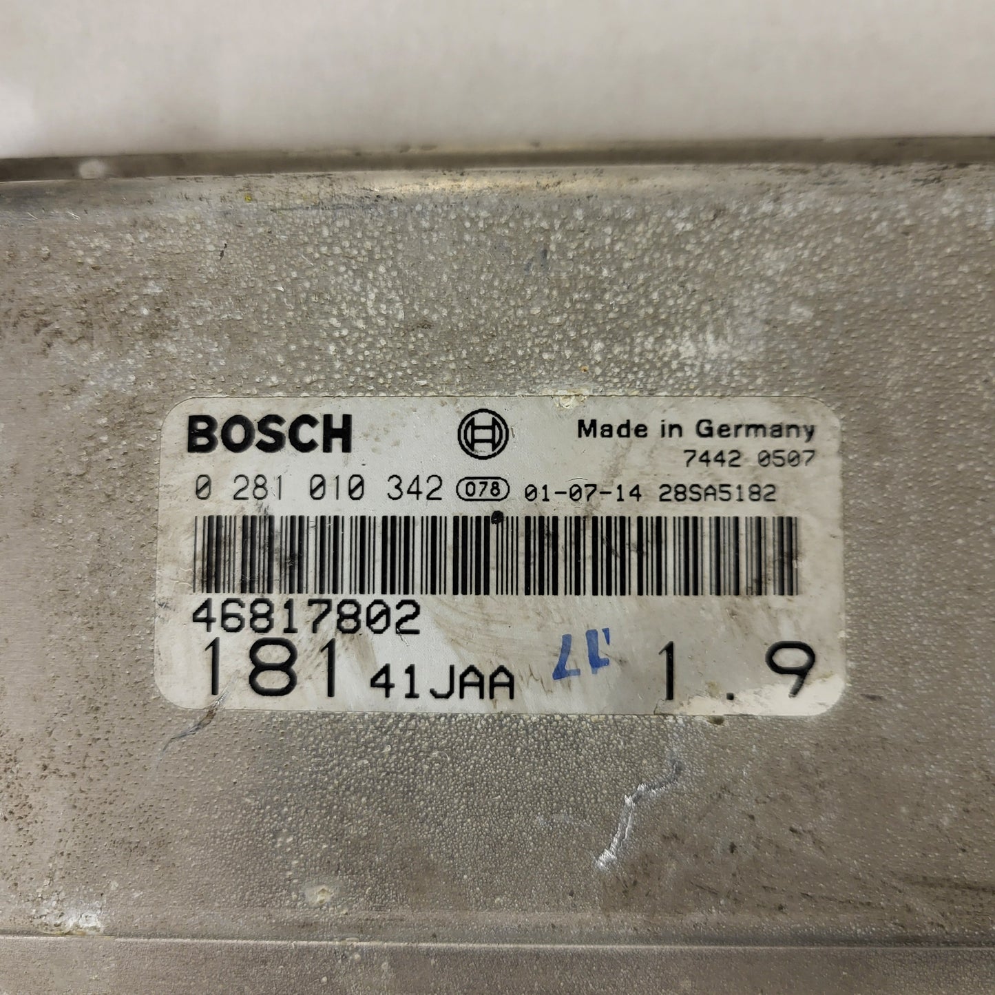 FIAT MAREA TIPO 1.9 JTD ECU / 0281010342 / 46817802 / BOSCH
