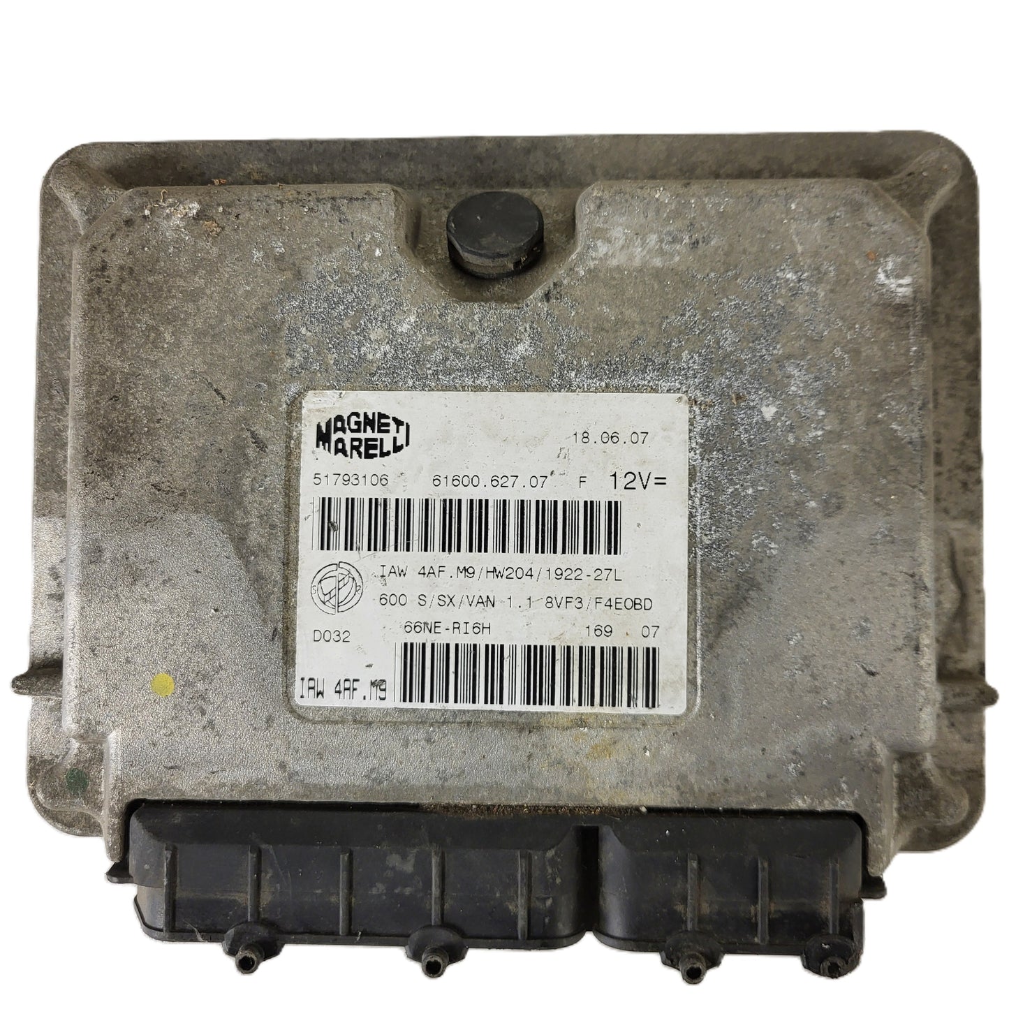 Fiat Seicento 600 ECU / 51793106 / IAW 4AF.M9 / 61600.627.07 / HW204