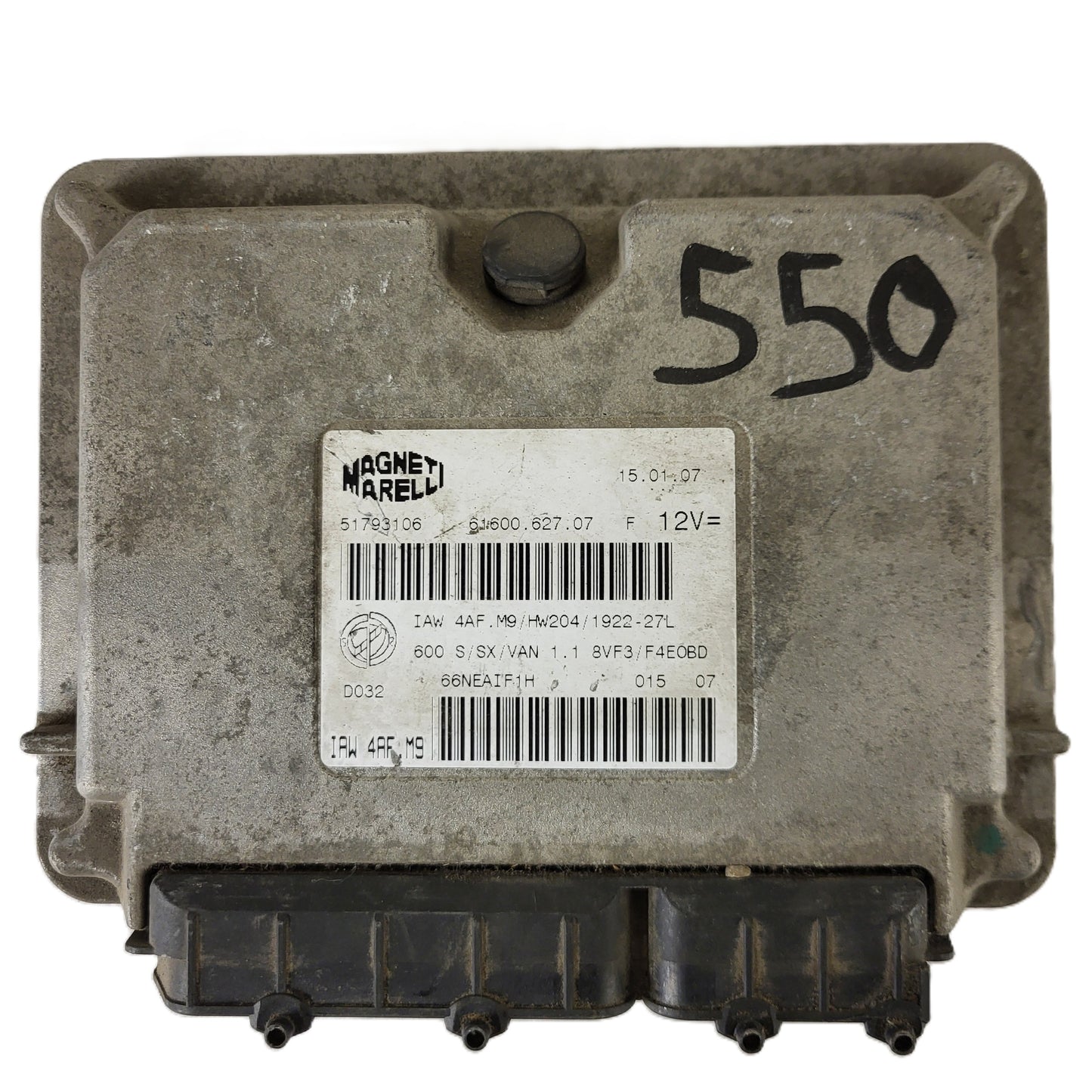 Fiat Seicento 600 ECU / 51793106 / IAW 4AF.M9 / 61600.627.07 / HW204