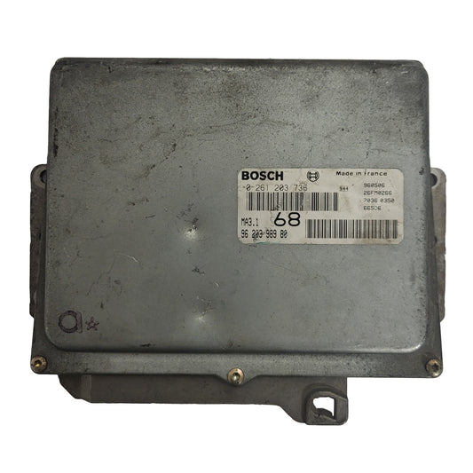 Peugeot 106 Citroen Saxo 1.1 ECU / 0261203736 / 96203998980 / MA3.1 / BOSCH