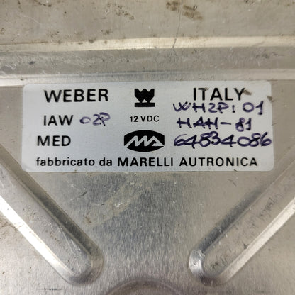 LANCIA FIAT DELTA ECU / IAW 02P / WH2P.01 / HAH-81 / 64834086 / WEBER