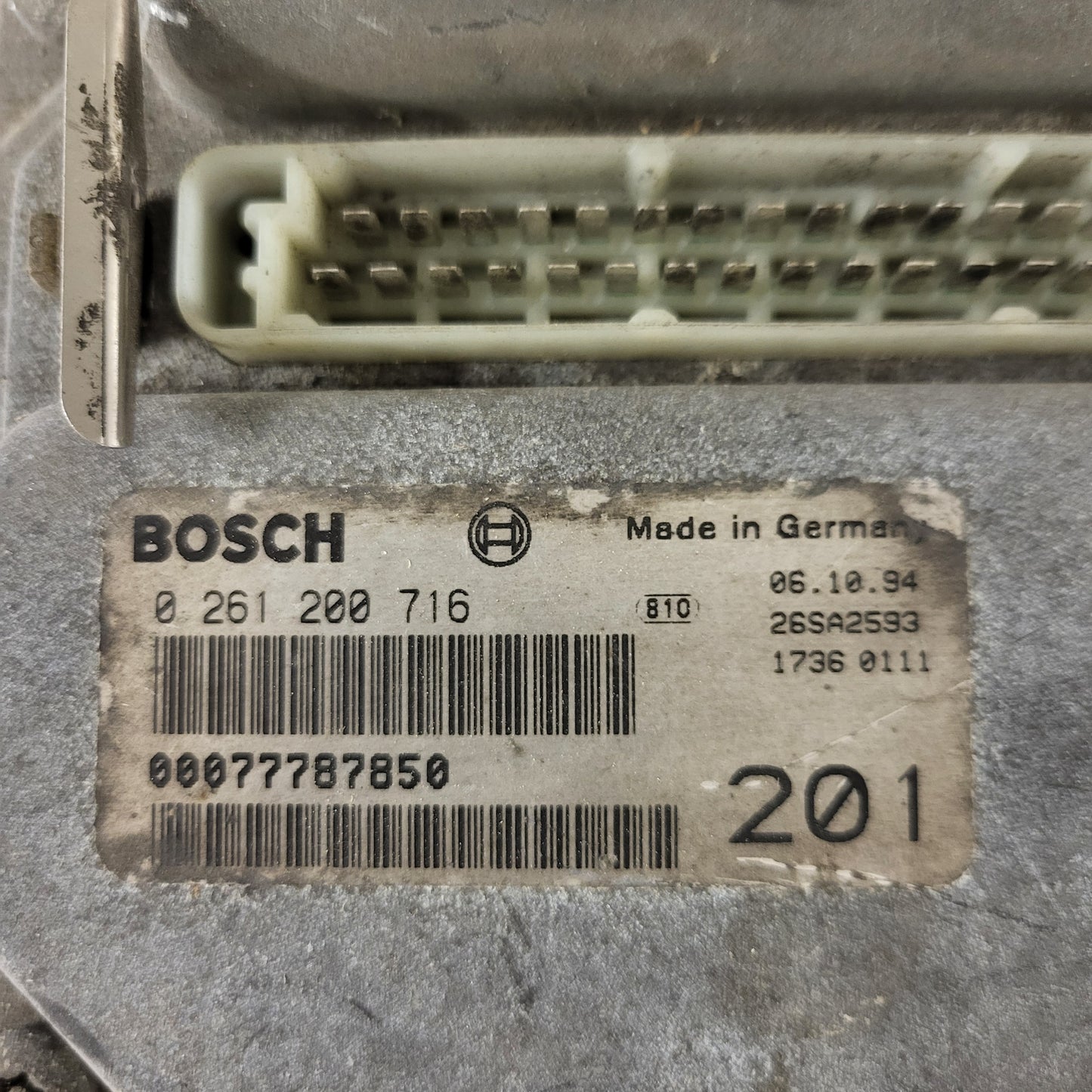 LANCIA Y10 ECU / 0261200716 / 7778785 / 00077787850 / BOSCH