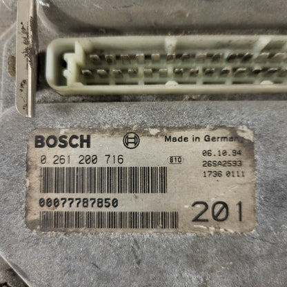 LANCIA Y10 ECU / 0261200716 / 7778785 / 00077787850 / BOSCH