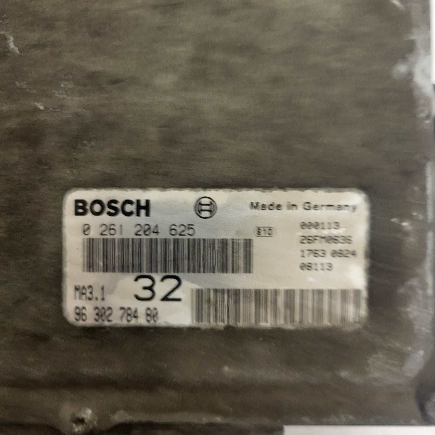 PEUGEOT CITROEN 106 SAXO ECU / 0261204625 / 9630278480 / MA3.1 / BOSCH