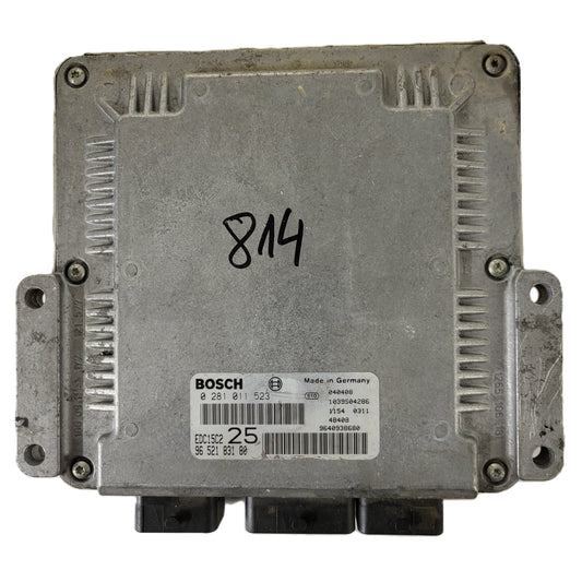 CITROEN XSARA ECU / 0281011523 / EDC15C2 / 9652183180 / 9640938680 / SAGEM