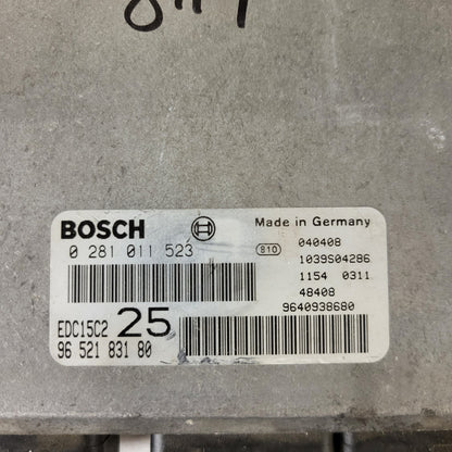 CITROEN XSARA ECU / 0281011523 / EDC15C2 / 9652183180 / 9640938680 / SAGEM