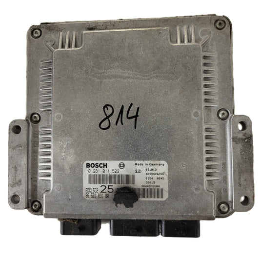 CITROEN XSARA ECU / 0281011523 / EDC15C2 / 9652183180 / 9640938680 / SAGEM