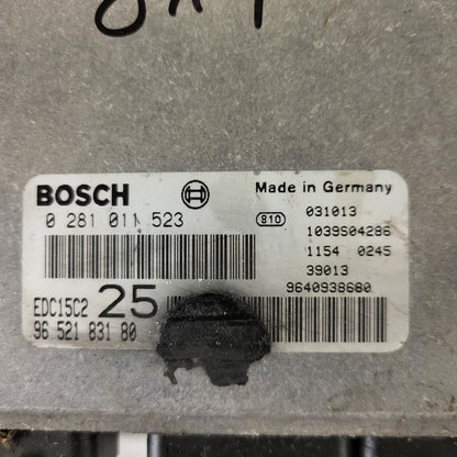 CITROEN XSARA ECU / 0281011523 / EDC15C2 / 9652183180 / 9640938680 / SAGEM