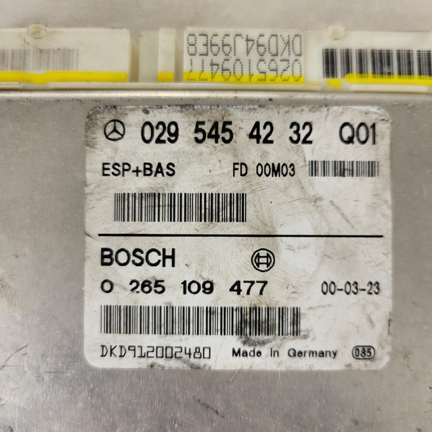 Mercedes A-Class W168 ESP ECU / 0295454232 / 0265109477 / BOSCH