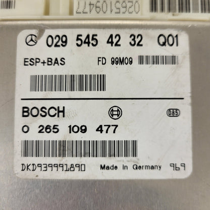 Mercedes A-Class W168 ESP ECU / 0295454232 / 0265109477 / BOSCH
