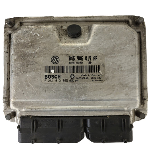 VW GOLF POLO ECU / 045906019AP / 0281010865 / EDC15P+ / BOSCH