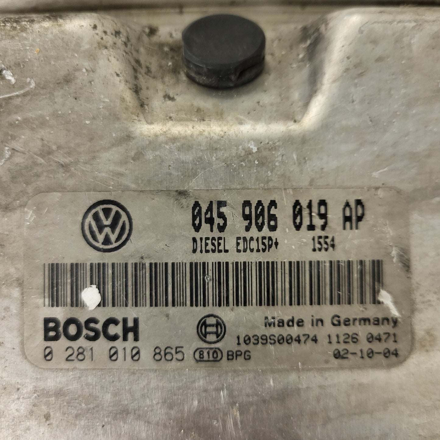 VW GOLF POLO ECU / 045906019AP / 0281010865 / EDC15P+ / BOSCH
