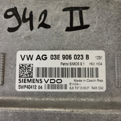 ŠKODA FABIA ECU / 03E906023B / 5WP40845 04 / SIMOS 9.1 / SIEMENS