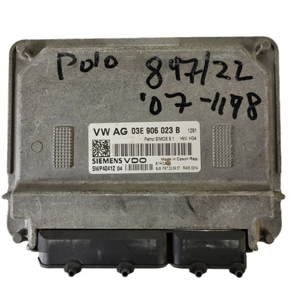 ŠKODA FABIA ECU / 03E906023B / 5WP40845 04 / SIMOS 9.1 / SIEMENS