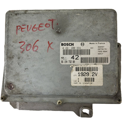 Peugeot 306 106 ECU / 0261200694 / 9619473280 / BOSCH