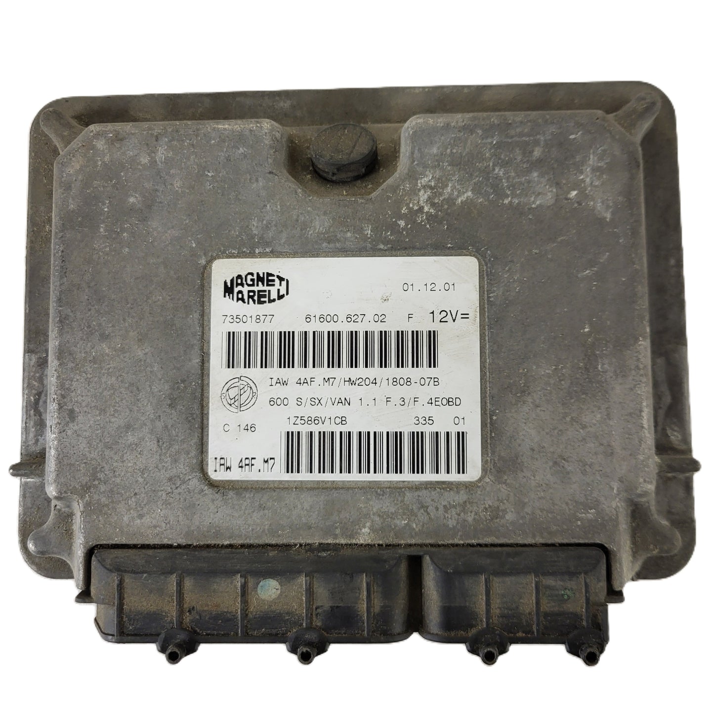 Fiat 600 ECU / IAW4AF.M7 / 73501877 / HW204 / MAGNETI MARELLI