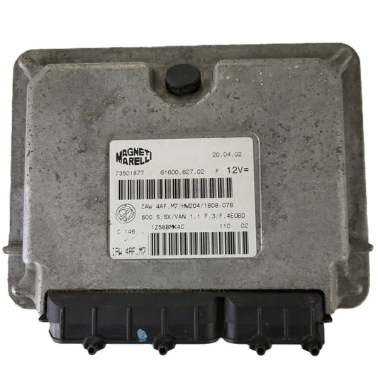 Fiat 600 ECU / IAW4AF.M7 / 73501877 / HW204 / MAGNETI MARELLI